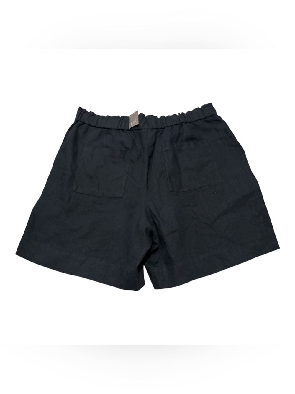 J.Jill Love Linen Black Short NWT Size XL Elastic Waist Casual Summer High Rise